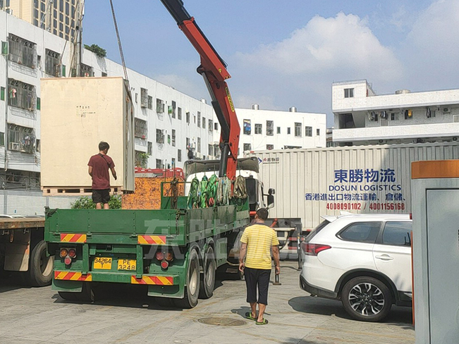惠州到香港物流；惠州到香港貨運(yùn)公司；深圳東勝物流運(yùn)輸?shù)较愀郯咐龍D