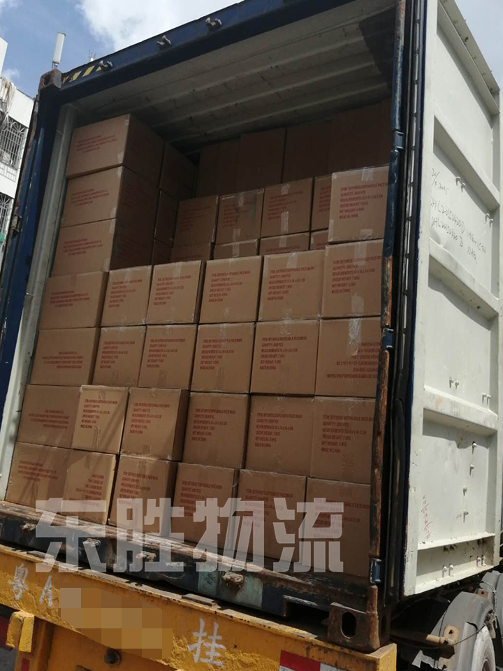東莞發貨到香港物流專線，中港貨運公司，深圳東勝物流中港拖車運輸圖